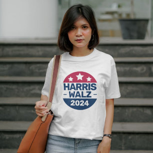 Harris Walz 2024 Campaign for President Patriotic  T-Shirt