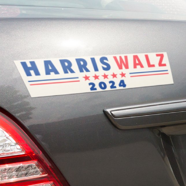 Harris Walz 2024 Campaign Ivory Bumper Sticker (Creator Uploaded)