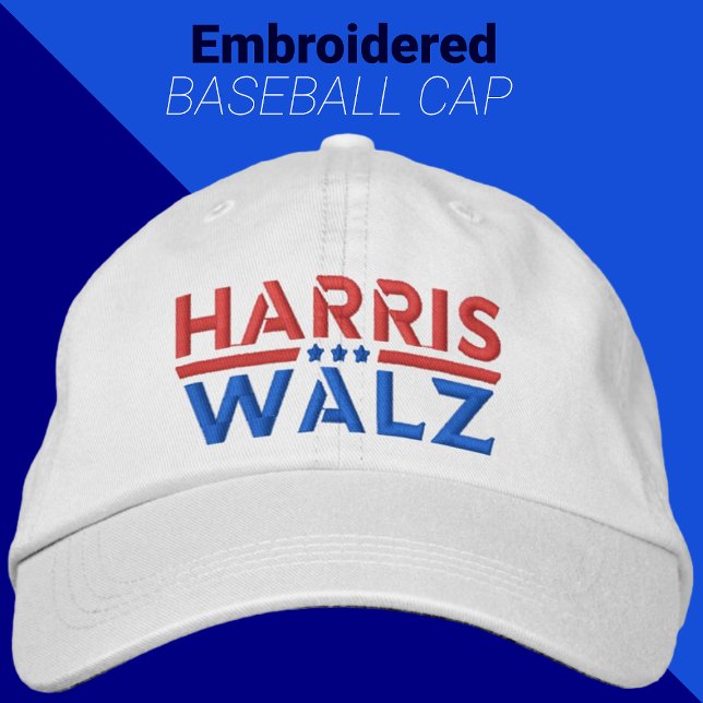 Harris Walz 2024 Campaign Kamala Harris & Tim Walz Embroidered Hat (Creator Uploaded)