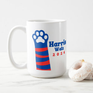 Harris Walz 2024 Cat Ladies Democrat Election  Coffee Mug