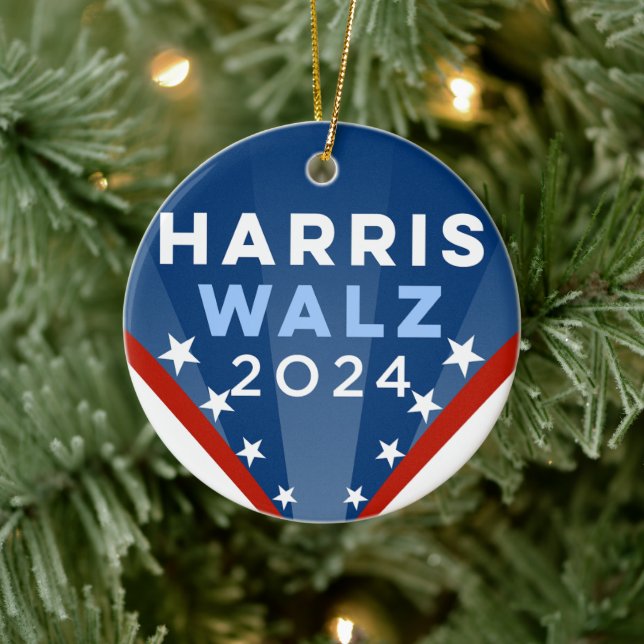 Harris Walz 2024 Ceramic Tree Decoration (Tree)