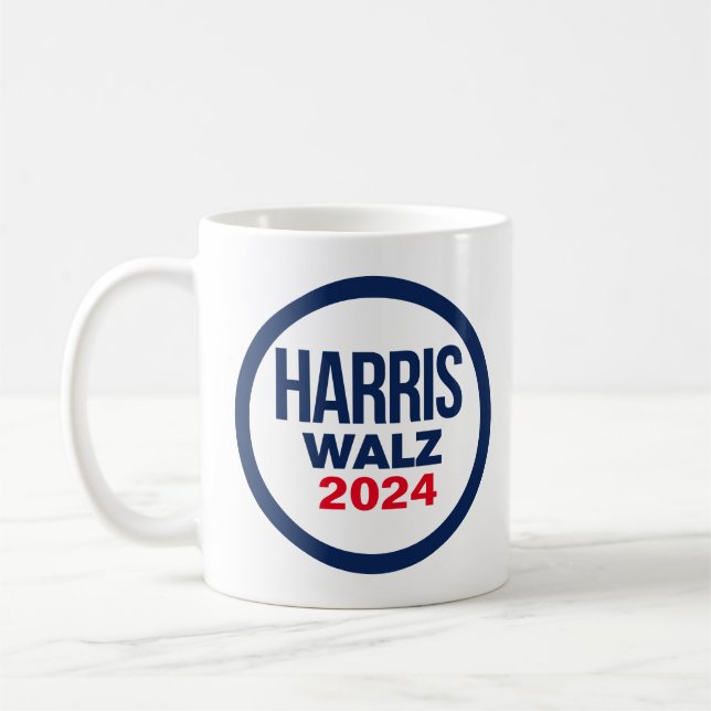 HARRIS WALZ 2024 COFFEE MUG (Left)