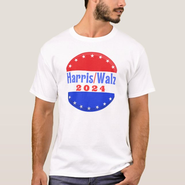 Harris Walz 2024 Democrat Party Election  T-Shirt (Front)