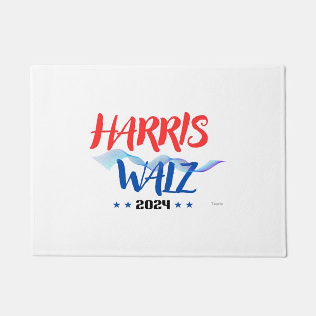 Harris Walz 2024  Doormat (Front)