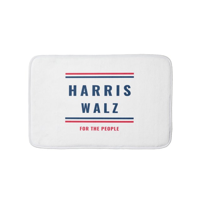 HARRIS WALZ - 2024 ELECTION  BATH MAT (Front)