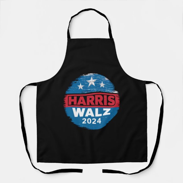 Harris Walz 2024 Election Kamala Harris Tim Waltz  Apron (Front)