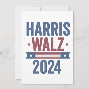 Harris Walz 2024 Election Kamala Tim Waltz America Invitation