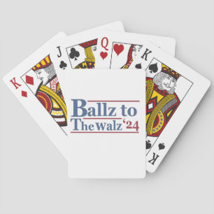 Harris Walz 2024 Election Kamala Tim Waltz America Playing Cards