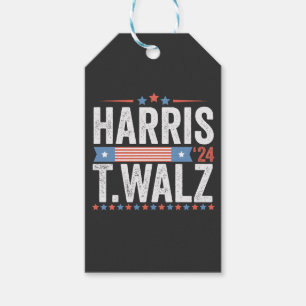 Harris Walz 2024 Election Kamala Tim Waltz Gift Tags