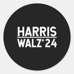 Harris-walz-2024 Election Men Women Kids Harris Wa Classic Round Sticker