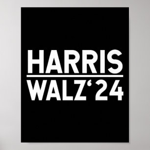 Harris-walz-2024 Election Men Women Kids Harris Wa Poster
