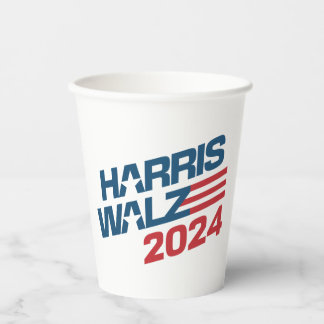 Harris Walz 2024 Election Paper Cups