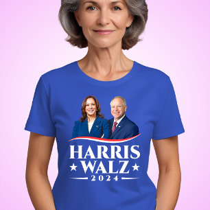 Harris Walz 2024 election photo campaign  T-Shirt