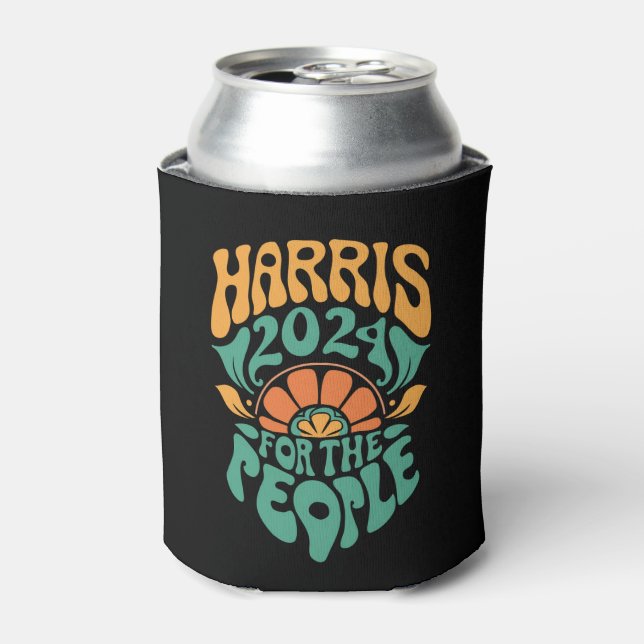 Harris Walz 2024 Election President Kamala Harris  Can Cooler (Can Front)