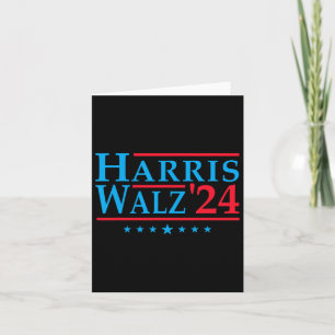 Harris Walz 2024 Election Vote Patriotic Tim Waltz Card