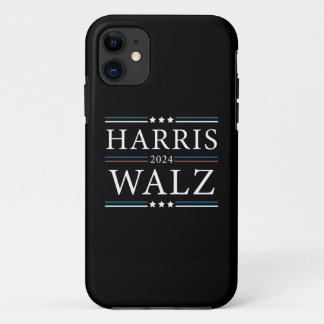 Harris Walz 2024 elections iPhone 11 Case