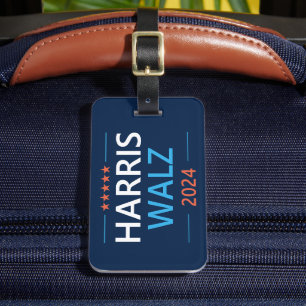 Harris Walz 2024 for President Luggage Tag