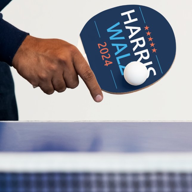 Harris Walz 2024 for President Ping Pong Paddle (Insitu)