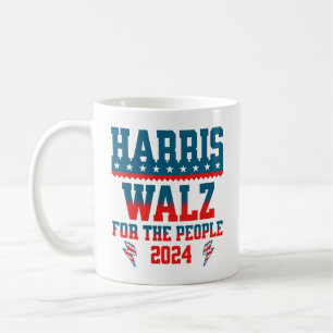 Harris Walz 2024 For The People President Election Coffee Mug