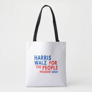 Harris Walz 2024 For The People Tote Bag
