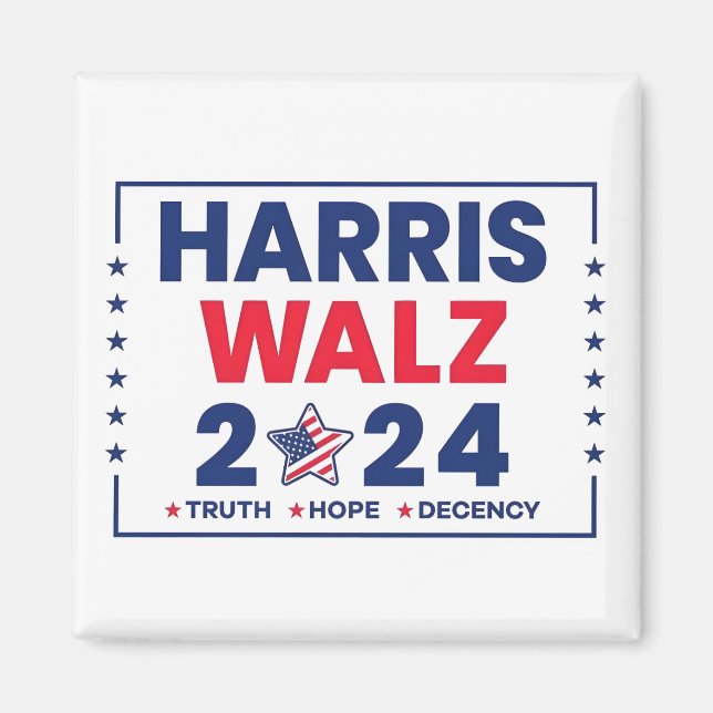 Harris Walz 2024 | Harris Walz Magnet (Front)