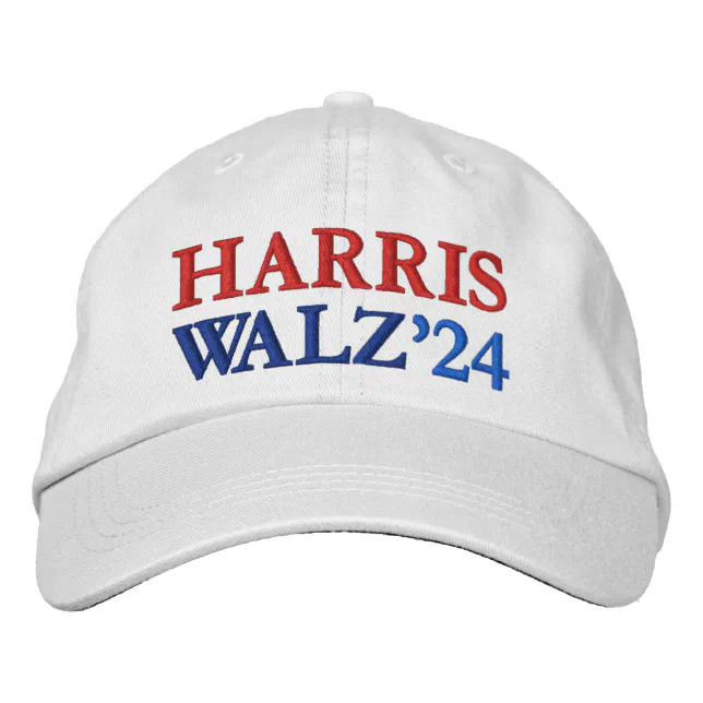 Harris Walz 2024 Kamala Harris and Tim Walz 2024 Embroidered Hat Zazzle