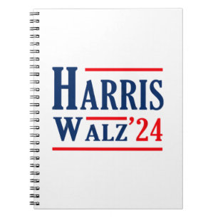 Harris Walz 2024 Kamala Harris President Tim Walz Notebook