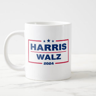 Harris Walz 2024 Kamala Harris Tim Walz Election Large Coffee Mug