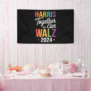 Harris Walz 2024 Kamala Together We Can LGBT Banner
