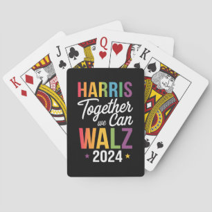 Harris Walz 2024 Kamala Together We Can LGBT Playing Cards
