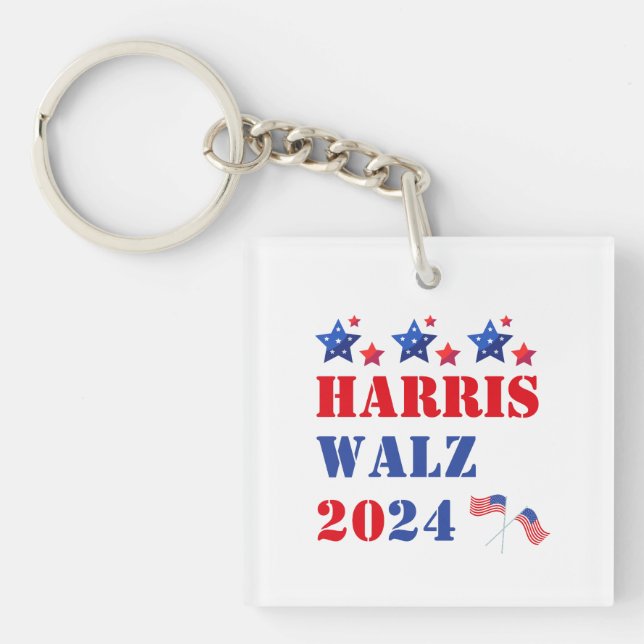 HARRIS WALZ 2024  KEY RING (Front)