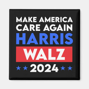 Harris Walz 2024 Make America Care Again Magnet