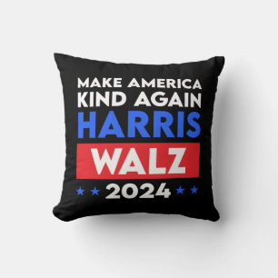 Harris Walz 2024 Make America Kind Again Cushion