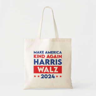 Harris Walz 2024 Make America Kind Again Tote Bag