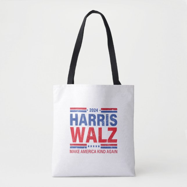 Harris Walz 2024 Make America Kind Again  Tote Bag (Front)