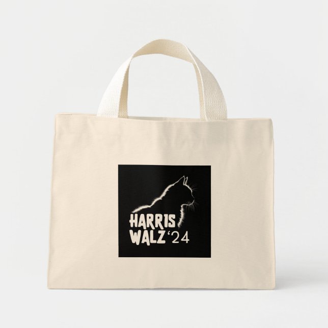 Harris Walz 2024 Mini Tote Bag (Front)
