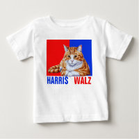 Harris Walz 2024 Obviously Cat Red Blue