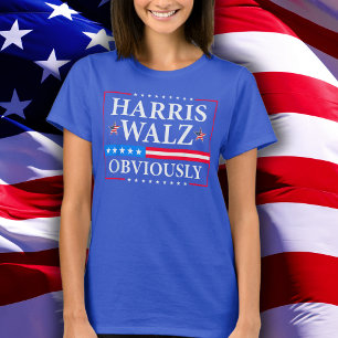 Harris Walz 2024 Obviously T-Shirt