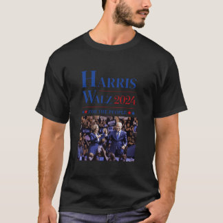 Harris Walz 2024 Photo Not Going Back Joy Lets Win T-Shirt