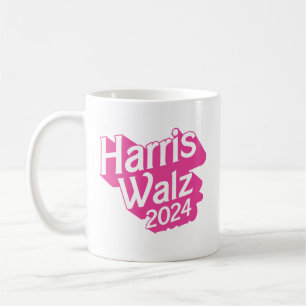 Harris Walz 2024 Pink Coffee Mug