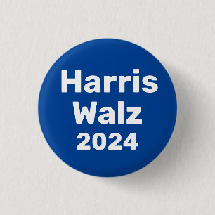 Harris / Walz 2024 Presidential Campaign 3 Cm Round Badge
