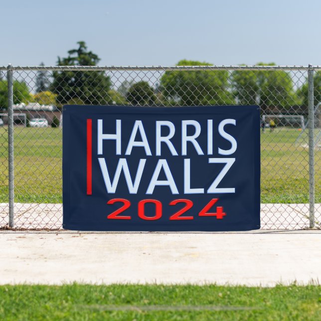 Harris Walz 2024 Presidential Election Banner (Insitu)
