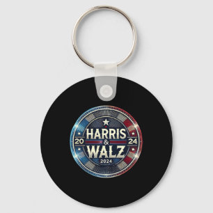 Harris Walz 2024 Presidential Election President T Key Ring