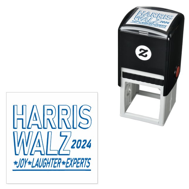 Harris Walz 2024 Presidential Election Self-inking Stamp (In Situ)