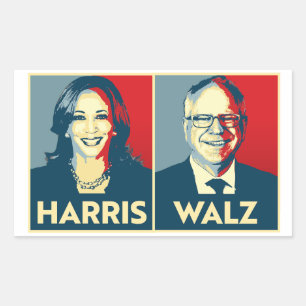 Harris Walz 2024 Rectangular Sticker