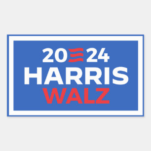 Harris Walz 2024 Rectangular Sticker