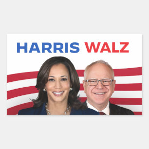 Harris Walz 2024 Rectangular Sticker
