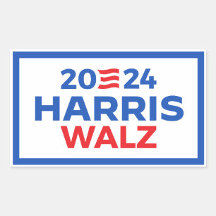 Harris Walz 2024 Rectangular Sticker