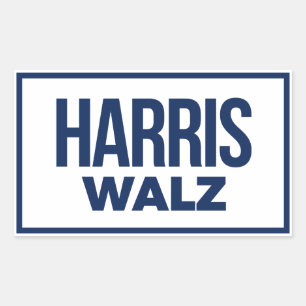 HARRIS WALZ 2024 RECTANGULAR STICKER