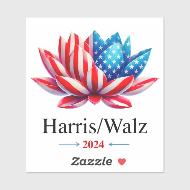 Harris Walz 2024 --- Removable Vinyl  (Sheet)